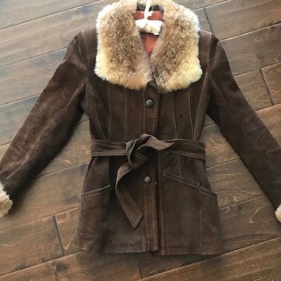 Vintage Jackets & Blazers - TRUE VINTAGE 1970’s BROWN SUEDE URUGUAYAN COAT